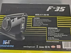 Kingwin F-35 External Enclosure for SATA Hard Drive - Picture 1 of 5