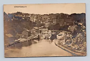 LITTLE FALLS NEW YORK NICE OLD 1904 VIEW REAL PHOTO POSTCARD (H-30-2) - Picture 1 of 2