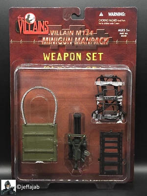 Juego de armas 1:6 Villanos M134 Minigun Manpack para figuras de acción de 12" Foto 1 de 4