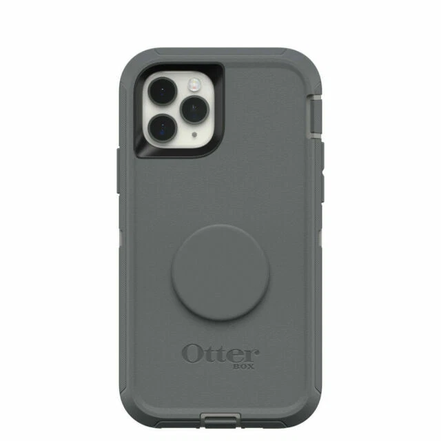 OTTERBOX + Pop Defender Series Fitted Case/Skin for Apple iPhone 11 Pro - 77-62576 - Howler Gray