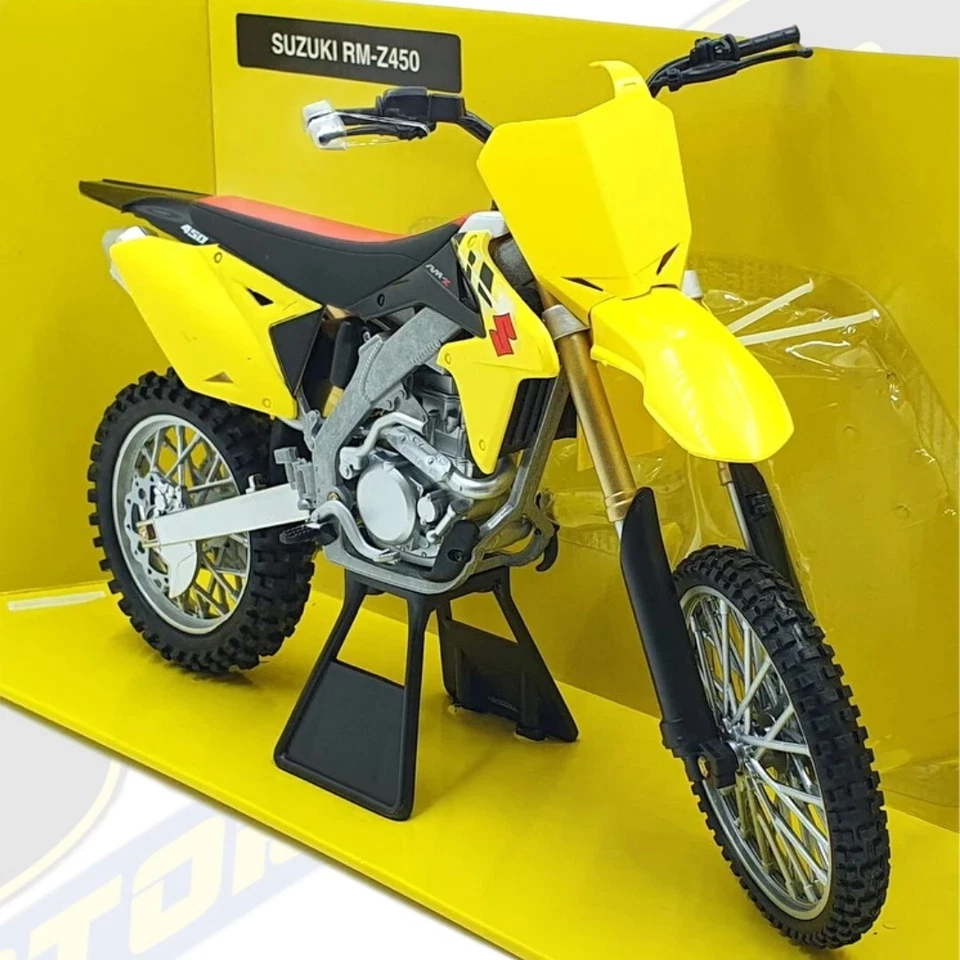 Suzuki RMZ450 RMZ 450 LARGE MX Motocross Bike Diecast Model Toy 1:6 NewRay - Image 1 of 1