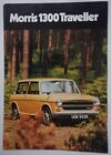 MORRIS 1300 TRAVELLER orig 1972 UK Mkt Sales Brochure - BL 2838/C
