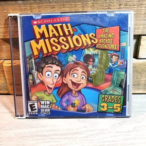 Scholastic Math Missions Arcade Software CD-ROM Win Mac Grade 3-5 Homeschool - Picture 1 of 5