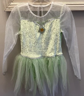Disney Store Princess Tinker Bell Costume Dress Girl Size 6/6X Long Sleeve - Image 1 of 4