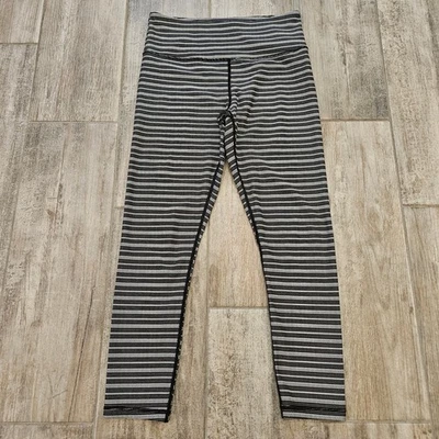 ZYIA Active Leggings Size 6-8 Aztec Adrenaline Herringbone Black & White Stripe  - Image 1 of 4