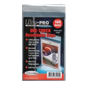Ultra Pro 100er Pack One-Touch wiederverschließbare Polybeutel Hüllen für Kartenhalter - Bild 1 von 1