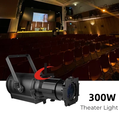 300W 2IN1 LED Spotlight Theater Stage Studio Ellipsoidal Leko Profile Light - Image 1 of 4