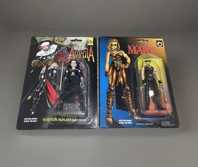 Figura de acción Antártica Ben Dunn's Warrior Monja Área y Escopeta María CAJA ABIERTA Foto 1 de 4