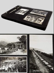 JAPAN TRIP 106 original PHOTOGRAPHS album circa 1925 streets temples hotels - Picture 1 of 21