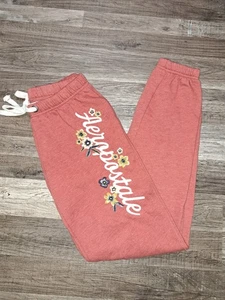 Aeropostale AERO 1987 Floral Embroidered Jogger Sweatpants Women's XS Activewear - Picture 1 of 5