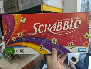 SCRABBLE Board Game Crossword Family Fun 100% COMPLETE 2008 - wooden tiles - Picture 1 of 14