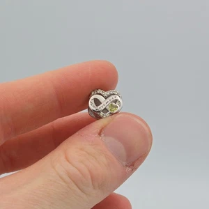 November Birthstone Charm S925 Sterling Silver Yellow Hearts Fits Bracelets - Picture 1 of 8