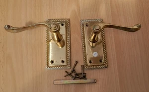 BRASS INTERIOR DOOR HANDLES - Picture 1 of 2