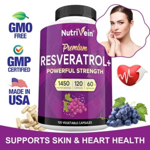 Resveratrolo 120 Capsule - Antietà e Funzione Immunitaria Cardiovascolare - Foto 1 di 11