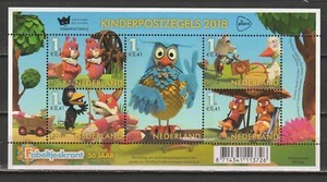 Nederland NVPH 3694 Blok Kinderpostzegels 2018 Postfris De Fabeltjeskrant - Afbeelding 1 van 1