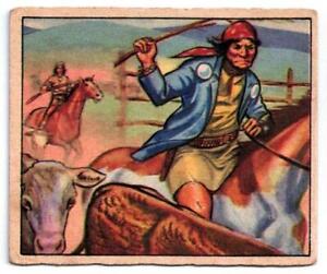 VINTAGE 1949 BOWMAN WILD WEST SERIES CARD C-15 GERONIMO  #T254