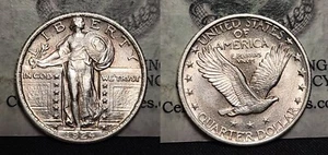 1924 P Standing Liberty Quarter 25c - Picture 1 of 7