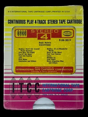 SEALED, Ralph Marterie ‎– Discotheque F-56-3011,  4-Track Cartridge, US, 1966 - Image 1 of 3