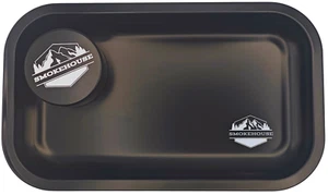 SMOKEHOUSE High Quality Rolling Tray + Aircraft Aluminum Grinder Bundle Black - Picture 1 of 6