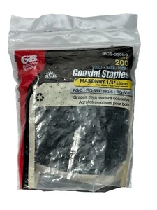GB / Gardner Bender PCS-200BG Coaxial Staples -3 Packets of 200 Pcs each - New - Picture 1 of 3