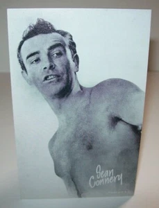 Sean Connery Shirtless Postcard Unused Vintage Actor Arcade Card Original NOS - Picture 1 of 2