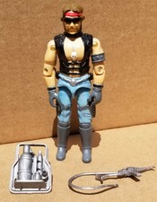 1985 G.I. Joe ARAH Torch Vintage Figure 100% Complete Loose, Cobra Dreadnok