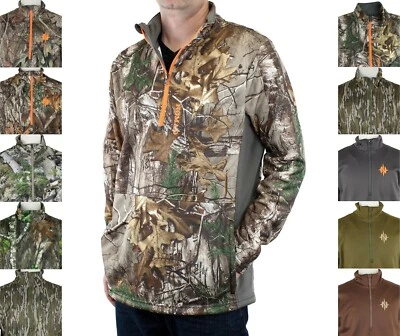 Nomad Men's Fleece Pullover 1/4 Zip Outdoor Hunting Jacket Zippered Pockets - Image 1 of 4
