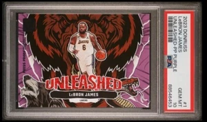 2023 Donruss LeBron James Unleashed Purple Press Proof PSA 10 Gem - Picture 1 of 2