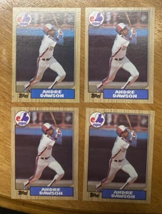 1987 Topps Tiffany Set-Break #345 Andre Dawson NM-MT - Picture 1 of 3