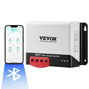 VEVOR MPPT Solar Charge Controller Regulator 40A 12V/24V Auto Bluetooth APP - Picture 1 of 12