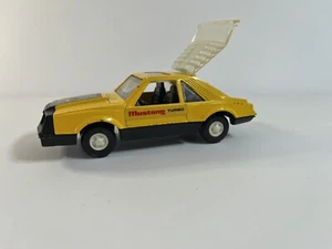 Vintage 1982 TOOTSIE TOY Turbo Cobra MUSTANG Yellow Toy Car Rare Made in USA! - Picture 1 of 7