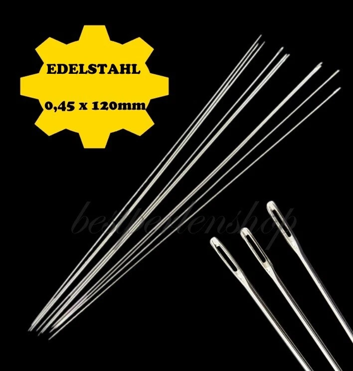 Nähnadeln Edelstahl Nadel Fädelnadeln 0.45mm thick, 120mm long Y8 - Bild 1 von 1