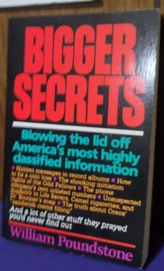 Bigger Secrets - William Poundstone (paperback, 1986) - Rare/Vintage - SALE - FS - Picture 1 of 4