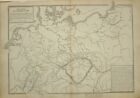 1875 Karte North Deutschland Hanover Boh&#232;me Thuringa