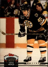 1992-93 Stadium Club Boston Bruins Hockey Card #166 Steve Heinze