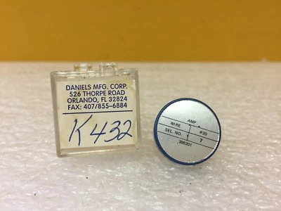 Daniels DMC K432 20 AWG, estilo bayoneta, posicionador de contacto. ¡Nuevo! Foto 1 de 2