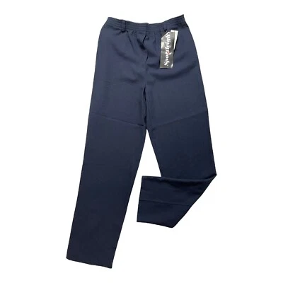 Pantalón SPORTLEIGHT Talla Pequeña 10 Mujer Azul Marino Lino Recto NUEVO EU38 PRECIO DE VENTA SUGERIDO POR EL FABRICANTE £30 Foto 1 de 4