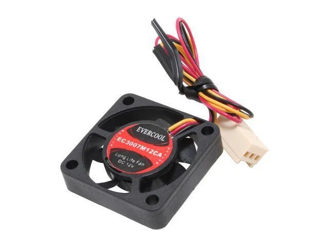Evercool EC3007M12CA 30mm x 7mm 3-Pin 12V Computer Case Cooling Fan - Image 1 of 1