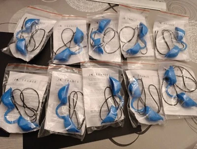 LOT 10 LUNETTES ANTI UV POUR SOLARIUM BRONZAGE.  BLEUES. JK FRANCE - Photo 1/3