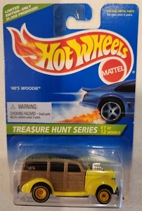 Woodie Hot Wheels 1996 Treasure Hunt años 40 edición limitada Super #428 1/25000 RR - Imagen 1 de 3