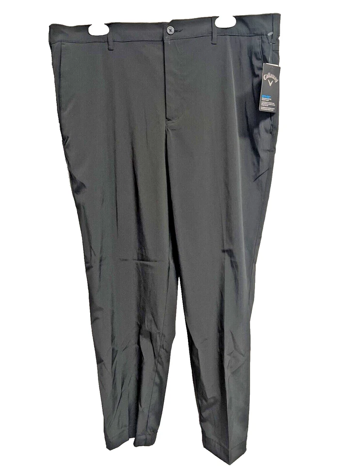 Callaway Opti-DriWater Golf Pants Mens 36 Black Water Resistant STP1