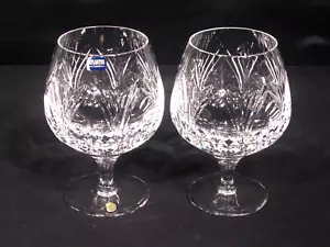 Atlantis Full Lead Crystal Brandy Glasses Set of 2 - Picture 1 of 17