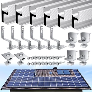 Kit Di Supporto per Pannello Solare, Staffa Di Montaggio per Pannelli Solari, St - Foto 1 di 7