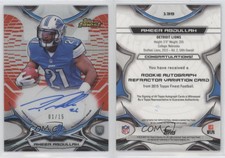 2015 Topps Finest Variation Red Refractor /15 Ameer Abdullah #139 Rookie Auto RC