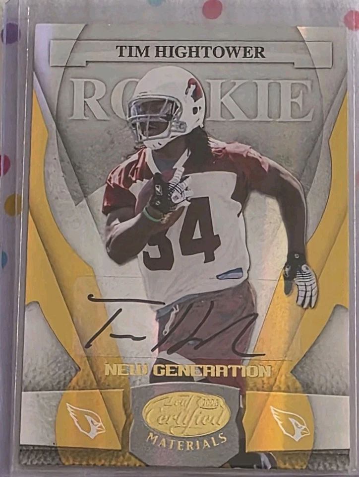 2008 LEAF CERTIFIED TIM HIGHTOWER ROOKIE AUTO /25 - Image 1 of 2