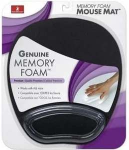 HandStands Memory Foam Mouse Mat Premium Genuine Memory Foam Hand Rest in Black - Picture 1 of 2