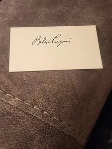 Bela Lugosi Autogramm Karteikarte - Bild 1 von 1