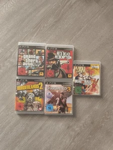 5x PS3 Spiele Paket – GTA V, Red Dead, Borderlands 2, Uncharted, Dragon Ball... - Bild 1 von 1