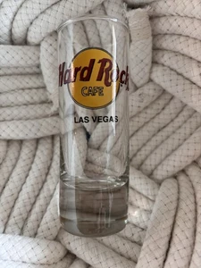 Hard Rock Cafe Las Vegas Black Letter Tall Clear Logo Schnapsglas - Bild 1 von 1