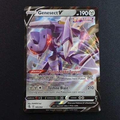 Genesect V 185/264 Ultra Rare NM/M – Pokémon TCG Fusion Strike SWSH Card - Image 1 of 2